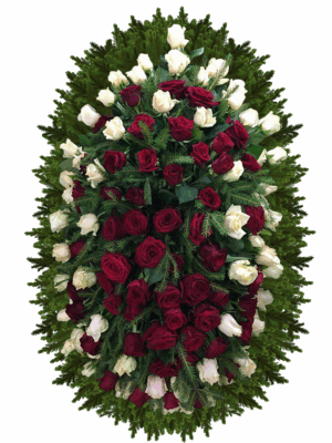 Венок из живых цветов ВЖ-15