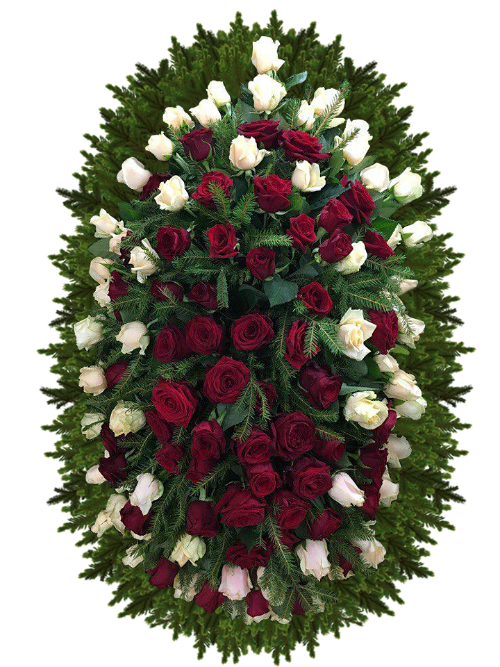 Венок из живых цветов ВЖ-15