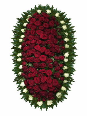 Венок из живых цветов ВЖ-17