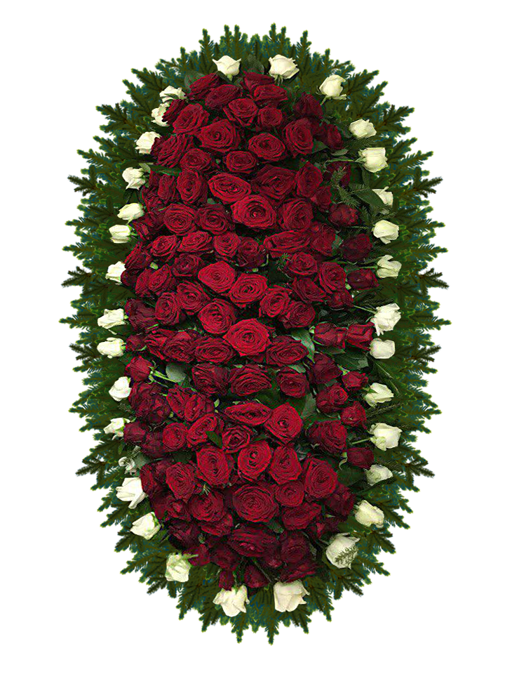 Венок из живых цветов ВЖ-17