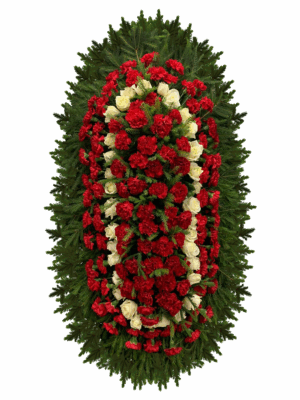 Венок из живых цветов ВЖ-18