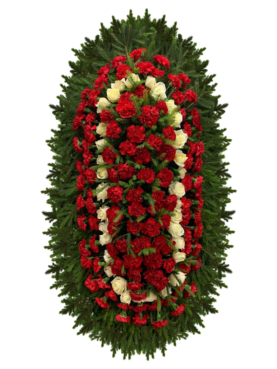 Венок из живых цветов ВЖ-18
