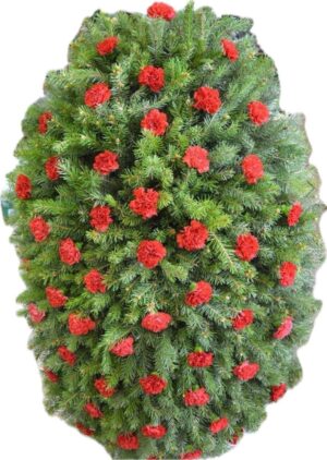 Венок из живых цветов ЕЛЬ1