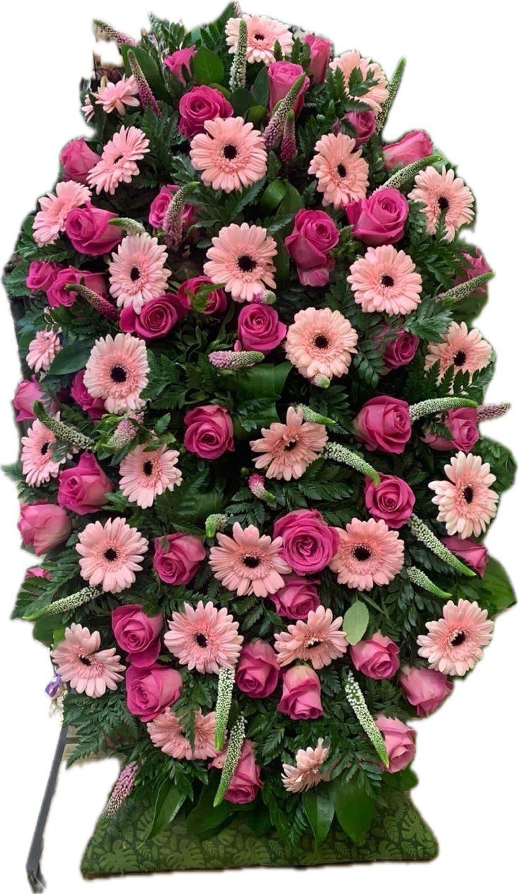 Венок из живых цветов ЦВ2