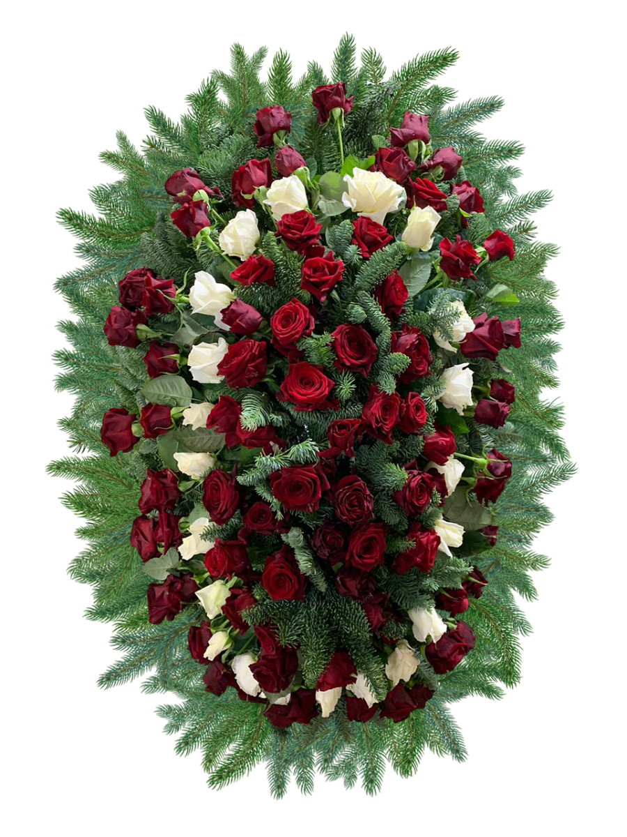 Венок из живых цветов ВЖ-2