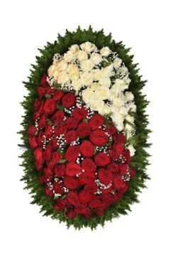 Венок из живых цветов ВЖ-3