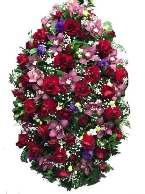 Венок из живых цветов ВЖ-4