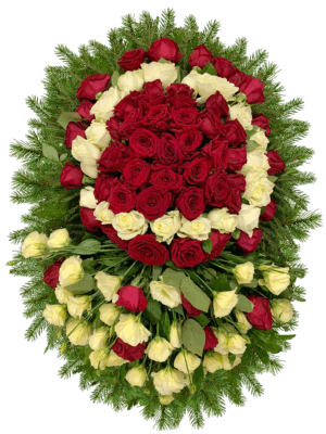 Венок из живых цветов ВЖ-5