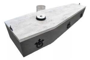 Гроб «Англия» 6 гранный Огонь