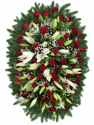 Венок из живых цветов ВЖ-6