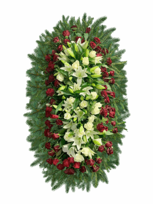 Венок из живых цветов ВЖ-9