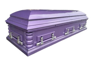 Гроб двухкрышечный «Хьюстон» лаванда