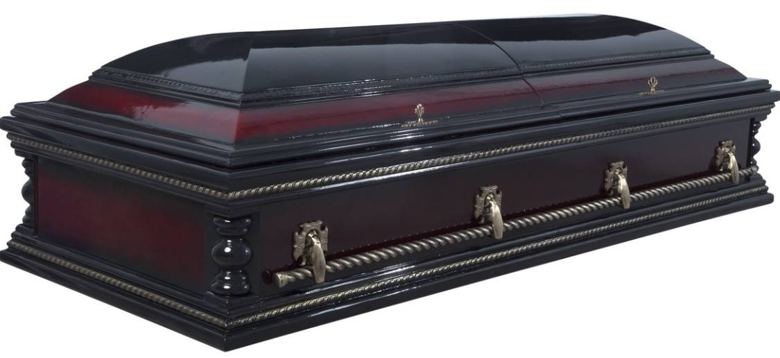 Гробы лакированные двойные