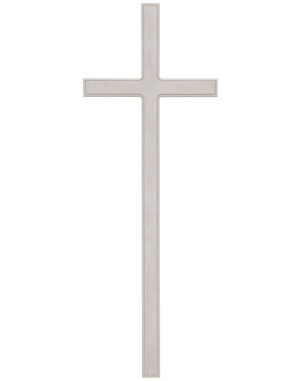 Крест Католический мраморный белый