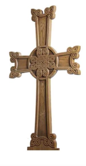 Крест на могилу дуб «ХАЧКАР»