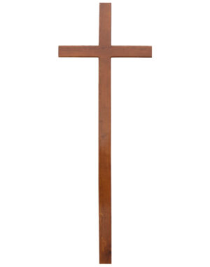 Крест на могилу дубовый
