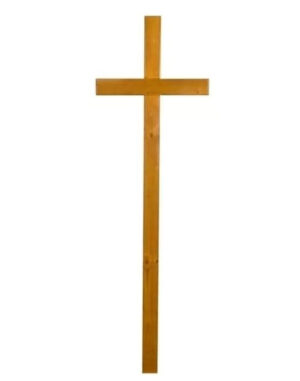 Крест католический на могилу сосновый