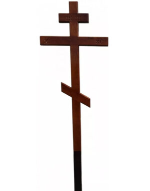 Крест на могилу дубовый «Прямой»