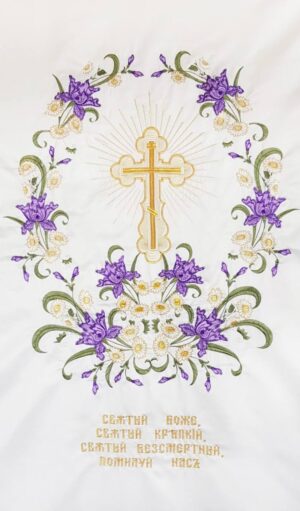 Набор для погребения «Парча» Венок Ирисов