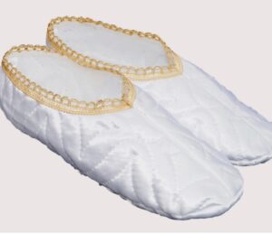 Следки белые стеганные