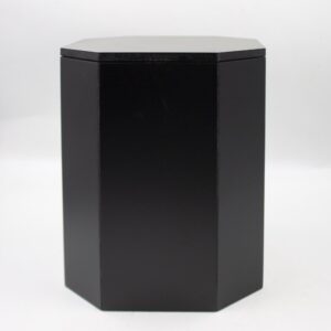 Урна для праха МДФ восьмигранная «Социальная» черная