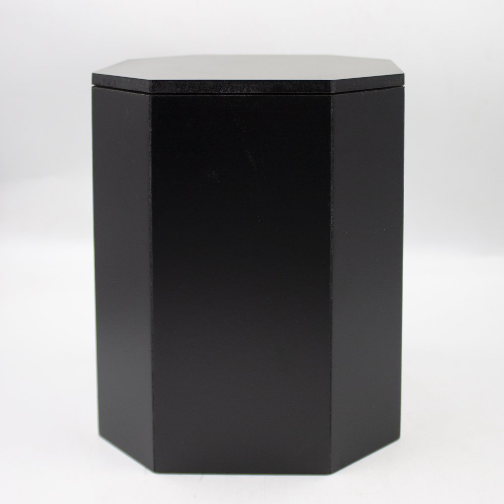 Урна для праха МДФ восьмигранная «Социальная» черная