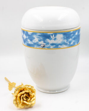 Урна для праха «Модерн» белая