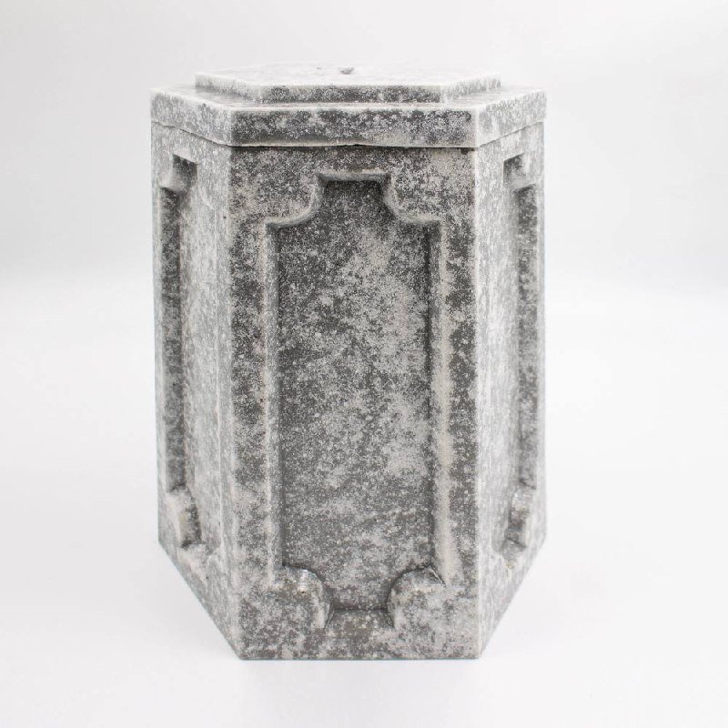 Урна для праха «Призма» серый мрамор