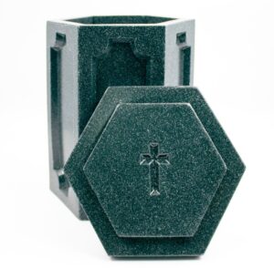 Урна для праха «Призма» темно-зеленая