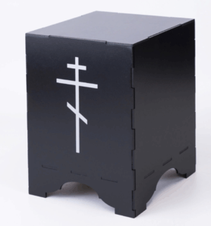Урна «Черная» с крестом