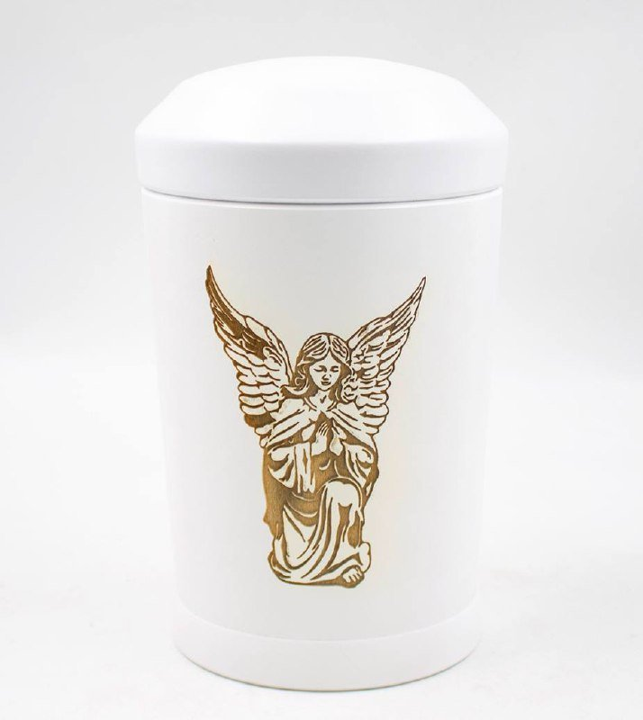 Урна биоразлагаемая «Вера мини» Ангел белая